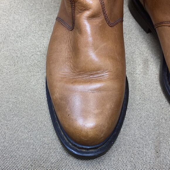 Genuine Tan Leather Fleece Lined Boots - Picture 6 of 12